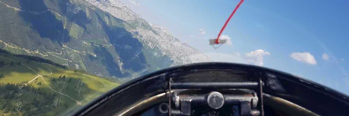 Flugwegposition um 09:08:51: Aufgenommen in der Nähe von Aflenz Land, Österreich in 1893 Meter